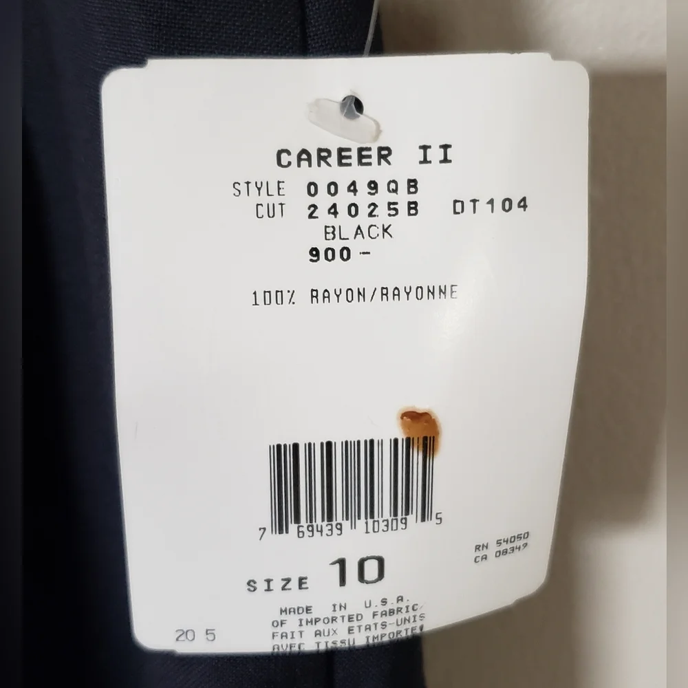 NWT Christian Dior Career II Women's Black Pencil Skirt Size 10 - Picture 4 of 11